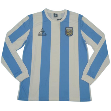 Camisa Argentina Manga Longa 1978 - Versão Retrô "Maradona" Nº 10