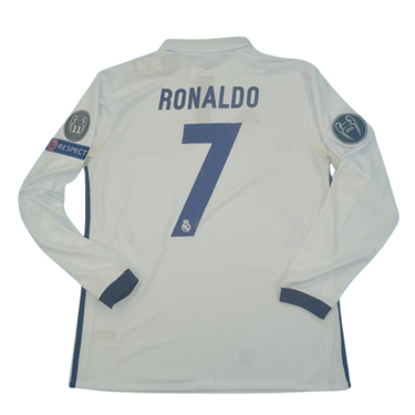 Camisa Real Madrid Manga Longa 16/17 - Versão Retrô "Cristiano Ronaldo" Nº 7