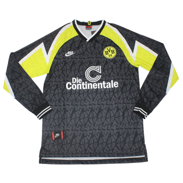 Camisa Borussia Dortmund Manga Longa Away 95/96 - Versão Retrô