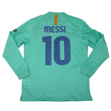 Camisa Barcelona Manga Longa 10/11 - Versão Retrô "Messi" Nº 10