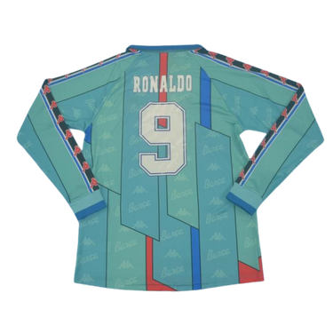 Camisa Barcelona Manga Longa 96/97 - Versão Retrô "Ronaldo" Nº 9