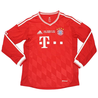 Camisa Bayern de Munique Manga Longa Home 13/14 - Versão Retrô