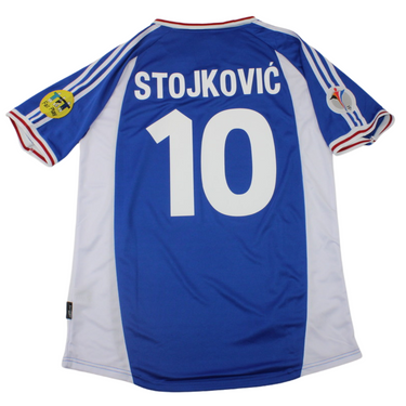 Camisa Retrô Iugoslávia Home  2000 "Stojković" N°.10