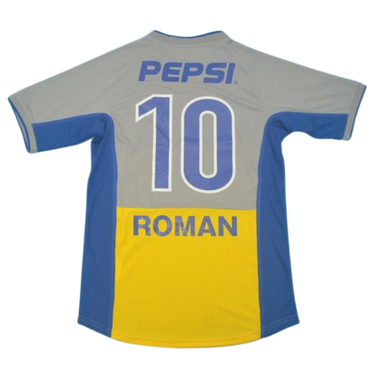 Camisa Boca Juniors Away 2002 - Versão Retrô "Roman" N° 10