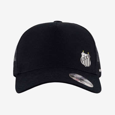 Boné Santos Trucker Preto e Branco