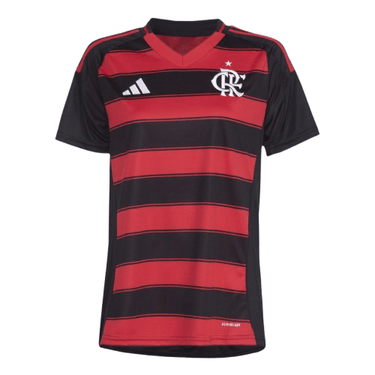 Camisa Flamengo I 2025 - Vermelha+Preta - (Feminina)