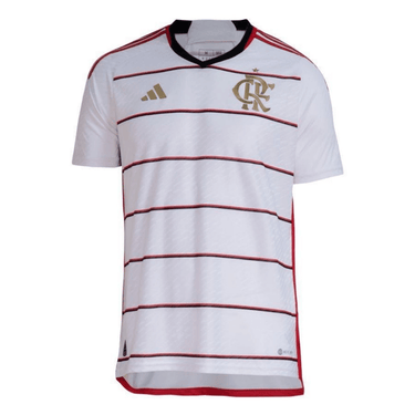 Camisa Flamengo II 23/24 s/n° Torcedor Adidas Masculina - Branca com detalhes em Dourado